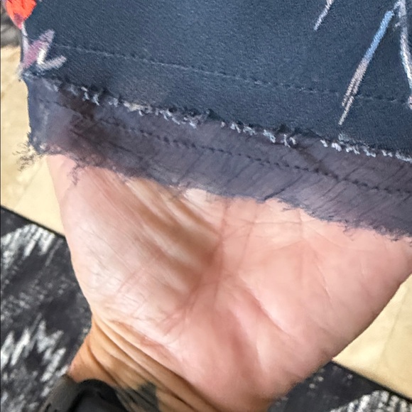 Free People Floral Black and Red Women's Top/mini dress - Picture 6 of 9